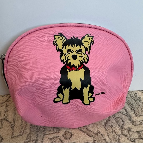 Cute Pink Pouch with Dog Graphic - Picture 1 of 8